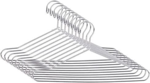JANOU 10pcs Cute Dollhouse Clothes Hang Miniature Wire Clothes Stand (Silver) in Saudi Arabia