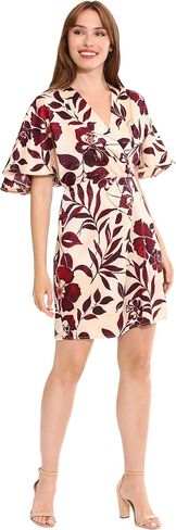 London Times Women's Surplice Dolman Sleeve Cocktail Short Dress Guest of Occasion in Saudi Arabia