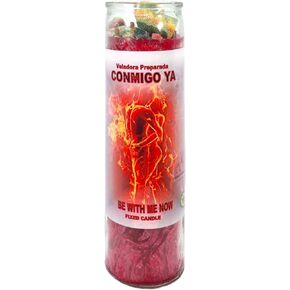 BE with ME Now-Palm Wax Spiritual Intention Spell Candle-[RED] | Vela CASA ESOTERICA PERFUMADA- (CONMINGO YA)