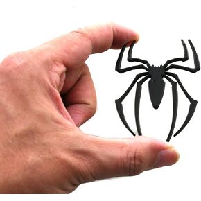 Spider Emblem 3D Logo Metal Spider Badge Car Sticker Decal Replacement for Can Am Spyder, Universal Vehicle, Truck, Motorcycle, SUV (Chrome)