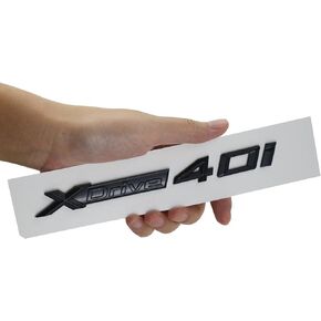 1Pc XDrive 40i X Drive 4.0i Letter Emblem 3D Badge Sticker Decal Replacement for XDrive40i Cars (Gloss Black),X1AQA-30