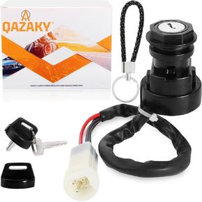 Badger 80 Moto-4 Ignition Key Switch Compatible with Yamaha YFM80 Banshee 350 YFZ350 Breeze 125 YFA125 Big Bear 350 YFM350 Warrior 350 Champ 100 YFM100 YFM225 YFM250 YFM350X YFM350ER 225 ATV