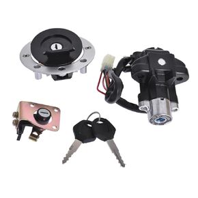 Motorcycle Ignition Switch Seat Lock Keys Fuel Gas Cap Kit Replacement for Suzuki GSXR600 GSXR750 1993-2000 GSX600 750 1200 1998-2006 TL1000R S 1997-2003