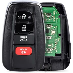 Smart Remote Replacement Proximity Key Fob for Toyota Camry 2018 2019 2020 2021 2022 HYQ14FBC 89904-06220 231451-0351 Board 314.3MHz 4 Buttons