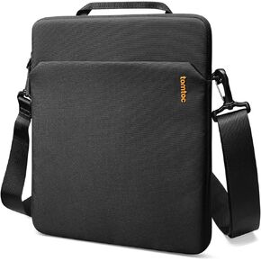 tomtoc Light-B19 Slim 13-inch iPad Pro M4 2024 Shoulder Bag with Acessories Storage, Eco-Friendly Fabric, Tailored for iPad Pro with Magic Keyboard and Smart Keyboard Folio