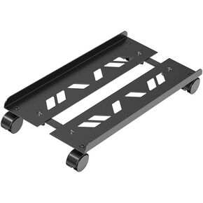 Computer Tower Stand, Mobile Computer Case Floor Stand with Rolling Caster Wheels, Anti Static Easy Cleaning Metal CPU Holder for PC Tower, ATX Case in Saudi Arabia