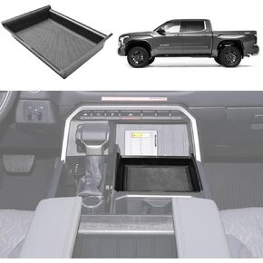 Lower Center Console Organizer Compatible with Toyota Tundra 2022-2024 Accessories, Fit 2023 Tundra SR SR5 Limited TRD PRO Armrest Secondary Storage Tray (Lower console)