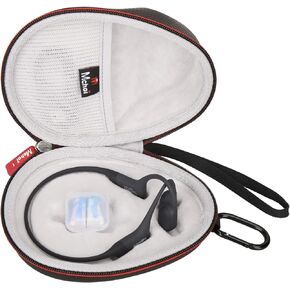 Mchoi Hard Case Suitable for Aftershokz Aeropex/Aftershokz Titanium Mini/Aftershokz Air/Aftershokz Openmove/Openrun Pro, Open-Ear Wireless Bone Conduction Headphones, Black, Case Only