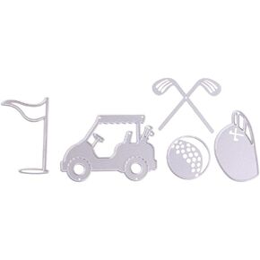 Golf Set Metal Die Cuts, Cutting Dies for Card Making Clearance, Embossing Dies for Scrapbooking, DIY Album Paper Cards Decoration