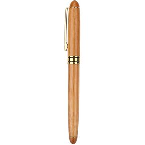Fafeicy 1pc Calligraphy Art Fountain Pen Broad Stub Chisel-pointed Nib Writing Gothic Arabic Italic with Bamboo Plywood Handle(Nib: 2.9mm)