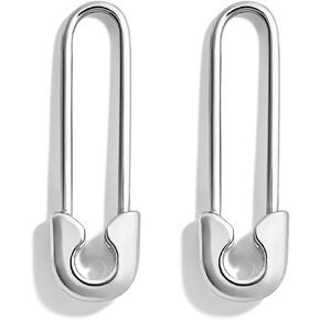 Unique Safety Pin Earrings for Women Men Gold Silver Plated Gothic Punk Personalized Paper Clip Tiny Huggie Hoop Earrings for Unisex Minimalist Daily Fashion Jewelry Gifts