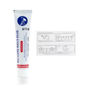 50MLGuoelephant 6116 No More Nails Original, Heavy-Duty Mounting Adhesive,Multi-Purpose Repair Adhesive,Strong Waterproof Glue for Wood, Ceramic, Metal & More, White Instant Adhesive.