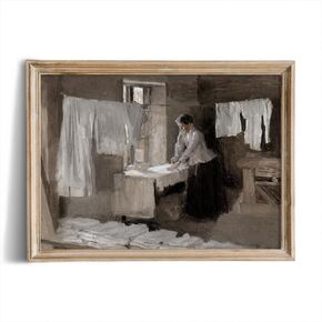 Farmhouse Portrait Picture Living Room 11 x 14 Art Print - Rustic Vintage Decor for Bedroom - Women Lady Ballerina Oil Painting - Art Deco Wall Art - Antique French Poster - Gift for Ballet Dancers