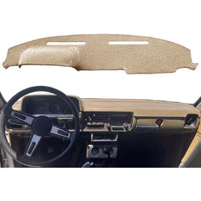 Dash Cover Mat Custom Fit for 1979-1983 Toyota Pickup Truck, Dashboard Cover Pad Carpet Protector (Beige) F170