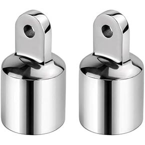 Boat Bimini Top Eye End Cap 7/8 inch O.D Stainless Steel Bimini Top Fitting Hardware Canopy Tube End