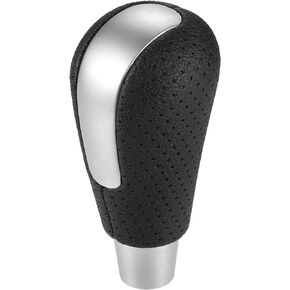 Automatic Transmission Gear Shift Knob with Holes for Mazda 3 2009-2016 for Mazda 3 Sport 2009-2016 Matte Silver Tone