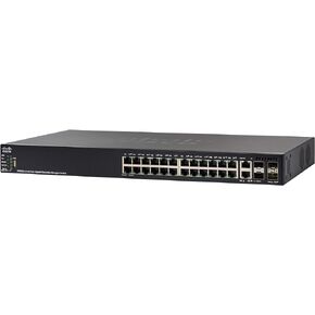 Cisco SG550X-24-K9-NA Systems 24 Port Stackable Switch Red