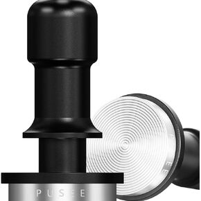 PUSEE 51mm Espresso Coffee Tamper,Premium Calibrated Espresso Tamper 30lb Coffee Tamper with Spring Loaded,100% Stainless Steel Ground Tamper for Barista Home Coffee Espresso Accessories Upgrade3.0