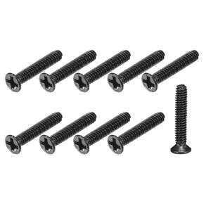 Flat Head Machine Screws (M2 x 12mm) 150pcs, Carbon Steel Phillips Screws -for Home Office Appliance Equipment 3C Equipment Products，Black