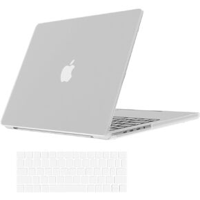 Compatible with MacBook Pro 16 inch Case 2023 2021 M2 A2780 A2485 M1 Pro/Max Chip with Touch ID, Slim Matte Plastic Hard Shell Cover + Keyboard Cover(Frosted Clear)