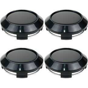 64mm Wheel Center Caps Rim Hub Center Covers Replacement 61.5mm Lug to Lug (Black) - 4Pcs