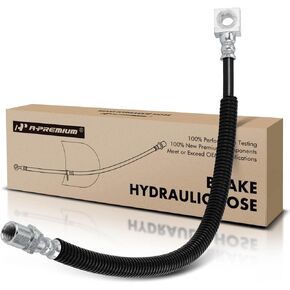 A-Premium Rear Passenger Brake Hydraulic Hose Compatible with Select Chevy and GMC Models - Express 3500, Savana 3500, 2003-2017, Cutaway Van, Without Bracket - Replace# 84286059