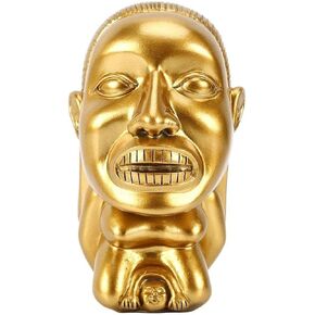 Indianajones Prop Reproductive Idol Golden Idol of Fertility Statue Resin, Memorabilia Replica Sculpture, Halloween Cosplay Props Crafts Figurines, Fertility Idol Movie Prop Replica Collection