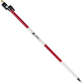 AdirPro Aluminum Prism Pole - Telescopic 8.5’ (2.5m) - Adjustable Tip – Quick Release Clamp - Metric Graduation - Strong & Lightweight GPS Pole - for Use with Prisms, Rover Rod - GNSS Instruments
