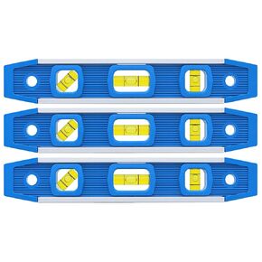 Empire 581-9 9-Inch Dark Blue Aluminum-Sided Dark Blue Torpedo Level with Overhead Viewing Slot (3-Pack)