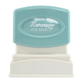 Imprint 360 1350 Xstamper FAXED with Space for Initial/Date Pre Inked Laser Engraved Rubber Stamp, Impression Size 1/2" x 1-5/8", Red