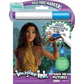 Disney Raya The Last Dragon 16-Page Imagine Ink Coloring Book with Mess Free Marker Bendon 48605