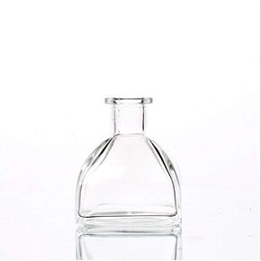 1PCS Clear Empty Glass Diffuser Bottle Reed Diffuser Refill Replacement Aroma Dispenser Diffusers Vase Storage Container Fragrance Accessories for Aromatherapy Essential Oil DIY Home Use