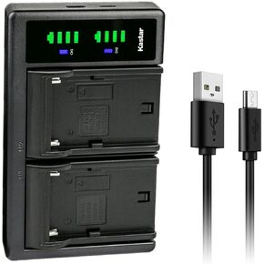 Kastar NP-F550/F570 LTD2 USB Battery Charger Replacement for CCD-TRV94 CCD-TRV940 CCD-TRV95 CCD-TRV97 CCD-TRV98 CCD-TRV99 DSC-D770 CRX10U CVX-V18NS CVX-V18NSP DCR-TR7 DCR-TR7000