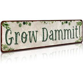 Fresh Herbs Metal Sign Country Farmhouse Home Gardener Tin Sign Decor Sign 4" x 16"