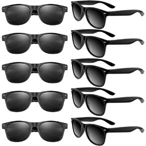 48 Pack Party Sunglasses Bulk for Birthday Summer Wedding Party Goody Bag Fillers Supplies (Black)