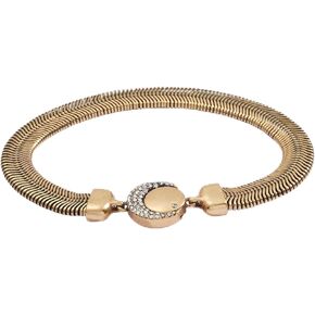 Alex and Ani XL Herringbone Chain Bracelet, Size 7.5,Antique Gold,Gold,Bracelet