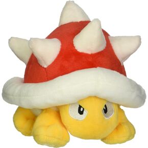 Little Buddy USA Super Mario All Star Collection Spiny Stuffed Plush, 4.5", Multicolor (1449)