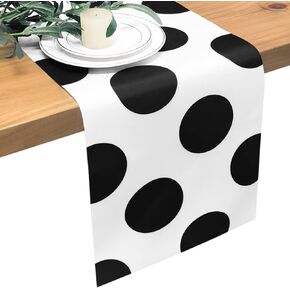 Zebra Table Runner Black and White Striped Texture for Winter Dinner Jungle Theme Birthday Parties Supplies Indoor Outdoor Party Birthday Wedding Baby Shower Christmas Decorations 12 x 72 Inches