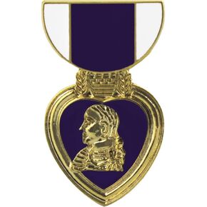 Purple Heart Medal 1" Lapel Pin in Kuwait
