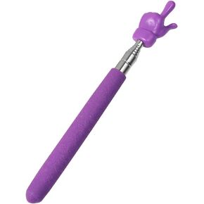 Purple Telescopic Teachers Pointer, Teaching Pointer Stick for Classroom, Metal Hand Retractable Pointer Extended Length 21.6 Inch, Handheld Presenter Whiteboard Pointer,Presentation Products