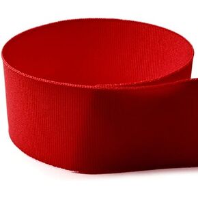 USA | American Made 7/8" Red Solid Grosgrain Ribbon - 20 Yards - (Multiple Widths & Yardages Available)