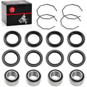 4 Set Front Rear Wheel Bearing Seal Compatible with Arctic Cat 250 300 400 500 1998-2004 0423-034 0402-275 0402-089 0402-069