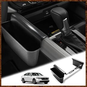 for Accord 2024 2023 Center Console Side Storage Box Gear Side Organizer Left & Right Phone Holder Compatible with Honda Accord 2023-2024