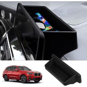 FIILINES Dashboard Storage Tray Compatible with BMW X3 2022 2023 2024 (Fit 12.3" Touch Screen) Dash Center Console Organizer Interior Accessories
