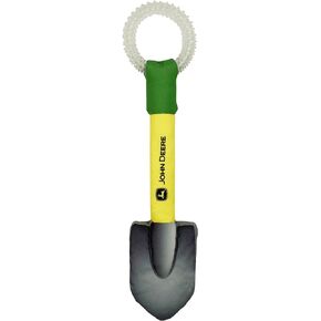 JOHN DEERE DOG TUG TOY. SHOVEL Shaped Toy with inner Squeaker. TOUGH, STURDY PET TOY with John Deere Logo. BEST DOG DIGGING TOY for DOG OWNERS, Farmers, Construction gigs, Builders & Landscaping fans