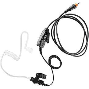 1-Pin 2.5mm CLP1010 Acoustic Tube Earpiece with Mic PTT Headset for Motorola CLP 1010 CLP1040 CLP1060 CLP1080 (CLP 1040 CLP 1060 CLP 1080) Walkie Talkie On-Site Business Radios