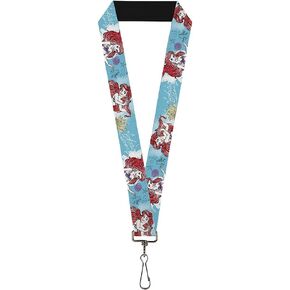 Buckle Down Lanyard-1.0-Ariel Sketch Poses Blues/Lavender