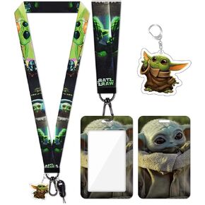 Akkya Neck Lanyard with ID Badge Holder for Keys Key Chain Card Cute Cartoon Lanyards for Women Men Guys Girl Boys Kids Teachers Keychains GS0927-15