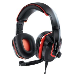 DreamGEAR Grx-440 - سماعة رأس سلكية للألعاب لجهاز Nintendo Switch - Nintendo Switch Lite/Switch/PS4/Xbox One/PC، أسود/أحمر