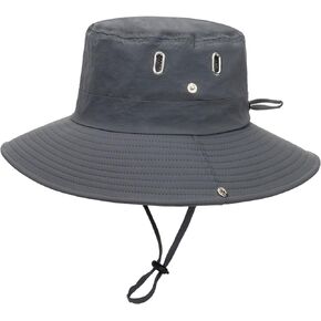 Women-Men Wide-Brim Sun-Hat Summer-Outdoor - UPF 50+ UV Protection Wired Bucket Hat Quick Dry Fishing-Hat for Hiking